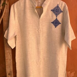 Amazigh Loulan Tunic with Elegant Embroidery for Men