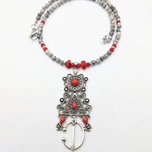 Amazigh Yaz Berber Tizerzit Natural Stone Beads Necklace