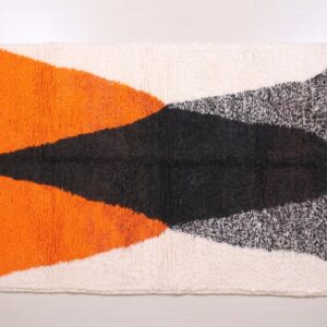Custom Amazigh Berber Handmade Wool Rug for Living Room Decor
