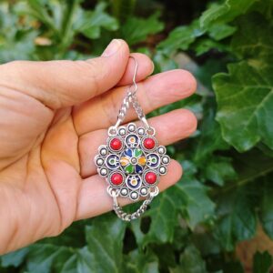Amazigh Kabyle Berber Jewelry Set with Necklace Earrings Bracelet