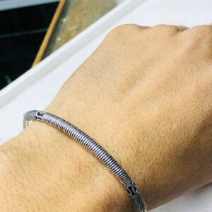 Amazigh Tuareg Sahara Sterling Silver Engraved Bracelet Handmade Jewelry