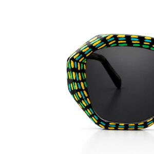 Amazigh ABRID N TAMAZGHA Paths Hand Painted Sunglasses Frames