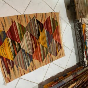 Amazigh Akhnif Berber Wool Accent Rug for Home Decor
