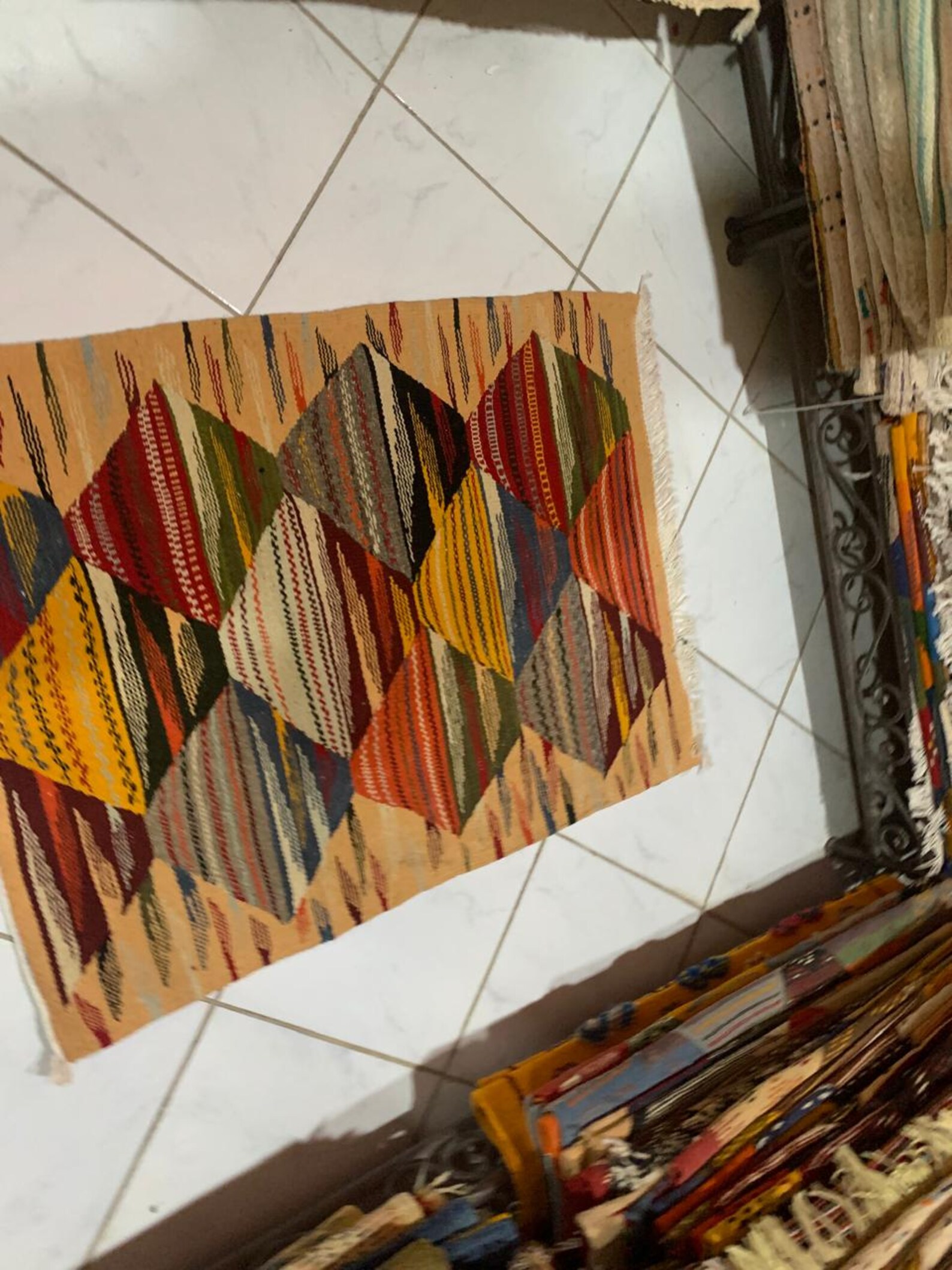 Amazigh Akhnif Berber Wool Accent Rug for Home Decor