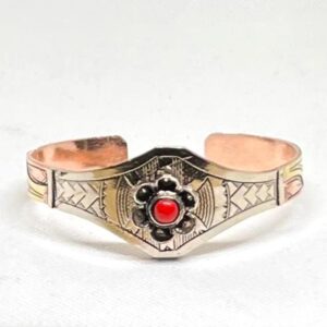 Amazigh Berber Tuareg Bangle Copper Bracelet with Engraved Design
