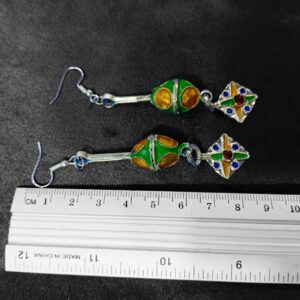 Amazigh Stainless Hoop Earrings which Feature Berber Engraved Patterns