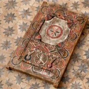 Berber Amazigh Vintage Door Wall Art Hand Carved Wooden Panel