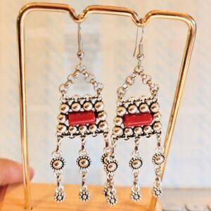 Amazigh Berber Kabyle Handmade Style Earrings Cultural Jewelry