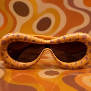 Amazigh AMIS N' SHAPES Camel Hand Painted Sunglasses UV400 Cat 3 Frames
