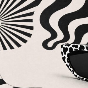 Amazigh TFUNASIN The Cows Hand Painted Sunglasses Festival Wear