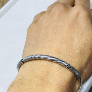 Amazigh Tuareg Sahara Sterling Silver Engraved Bracelet Handmade Jewelry