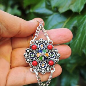 Amazigh Kabyle Berber Jewelry Set with Necklace Earrings Bracelet