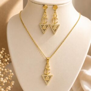 Amazigh Berber Tizerzit Fibula Inspired Stainless Steel Necklace