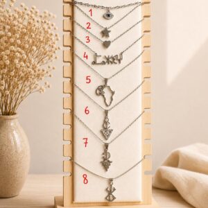 Amazigh Tifinagh Necklace Collection With Choix Berber Designs