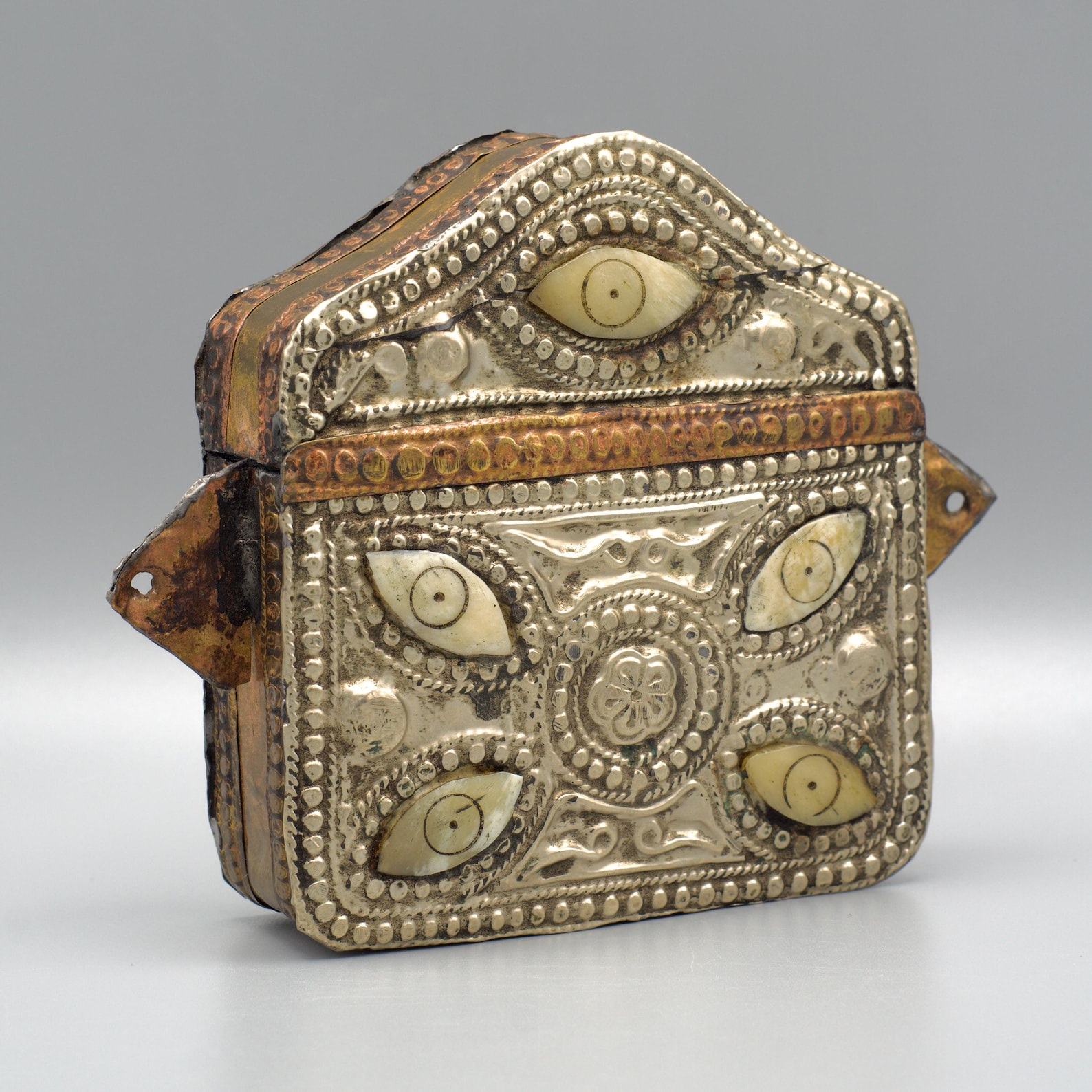 Antique Amazigh Berber Amulet Bag Islamic Magic Metalwork