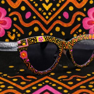 Amazigh AMAN N' TILDI Rose Water Hand Painted Sunglasses Frames