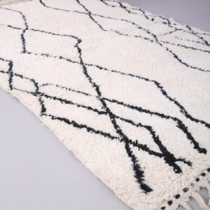 Custom Amazigh Berber Wool Rug for Living Room Decor