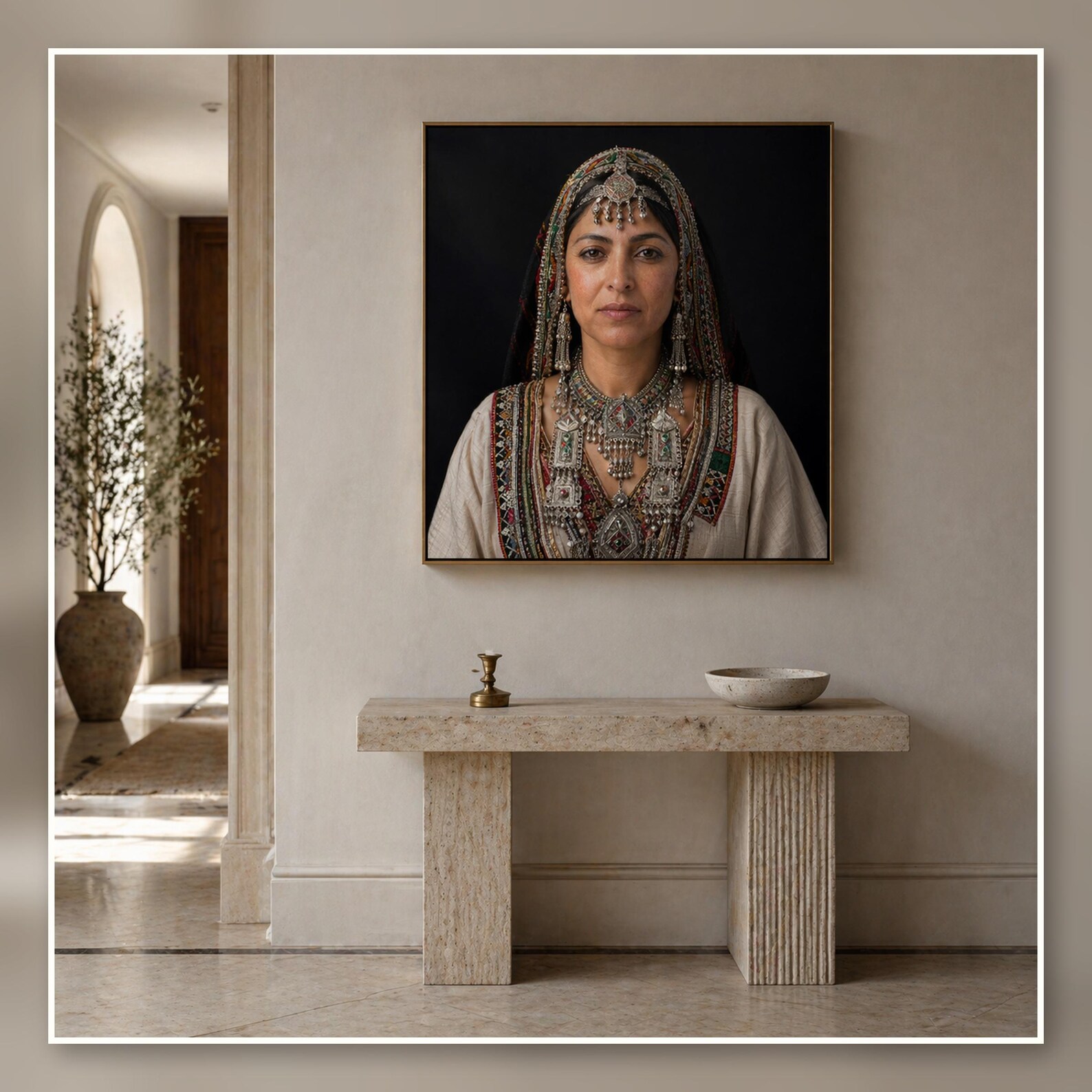 Amazigh Berber Woman Portrait North African Printable Download