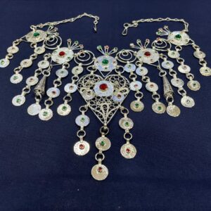 Amazigh Berber Handmade Loubane Necklace with Complete Outfit Accessories