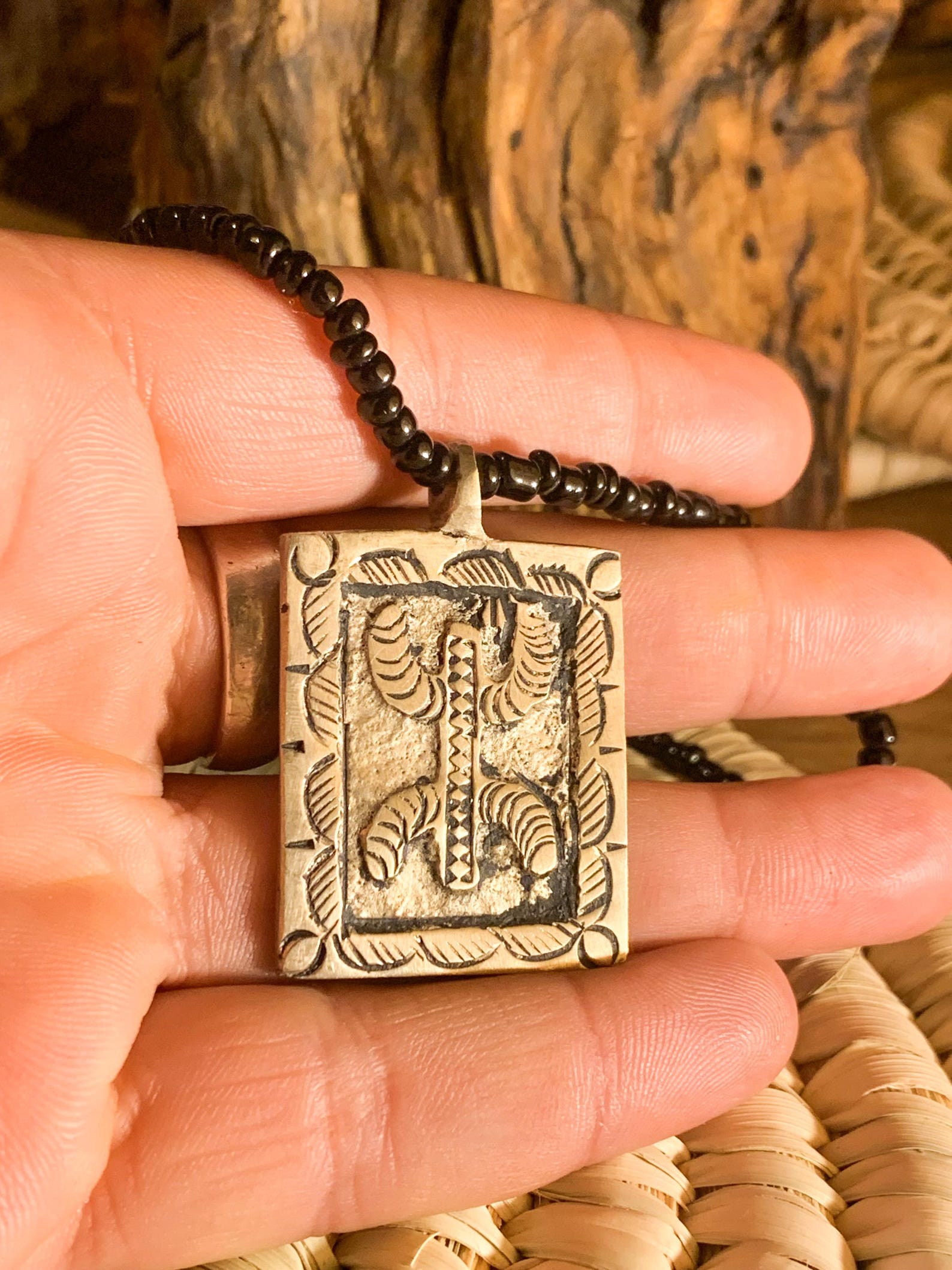 Amazigh Yaz Symbol Necklace Tuareg Inspired Gift Design