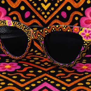 Amazigh AMAN N' TILDI Rose Water Hand Painted Sunglasses Frames