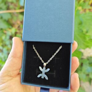 Amazigh Yaz Berber Stainless Steel Symbol Pendant Necklace