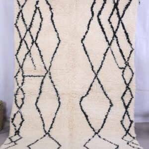 Custom Amazigh Berber Wool Rug for Living Room Decor