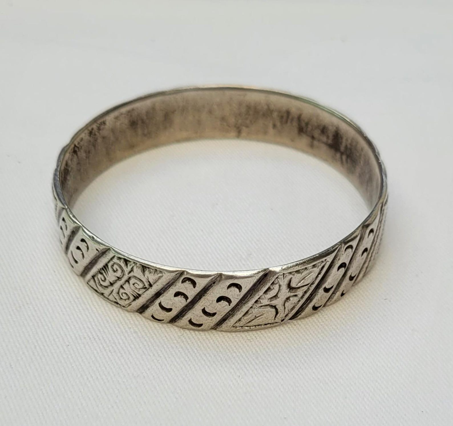 Ancien Amazigh Berber tifinagh Essaouira Maroc Silver Bracelet