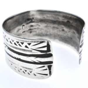 Antique Berber Amazigh Heavy Silver Tunisia Cuff Bracelet