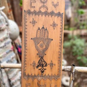 Amazigh Berber Hand of Fatima Wooden Wall Art Decor