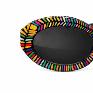 Amazigh Tamazgha Hand Painted Geometric Sunglasses Wall Art