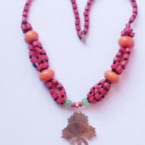 Amazigh Berber Beaded bead Kbayle Pendant Traditional Necklace