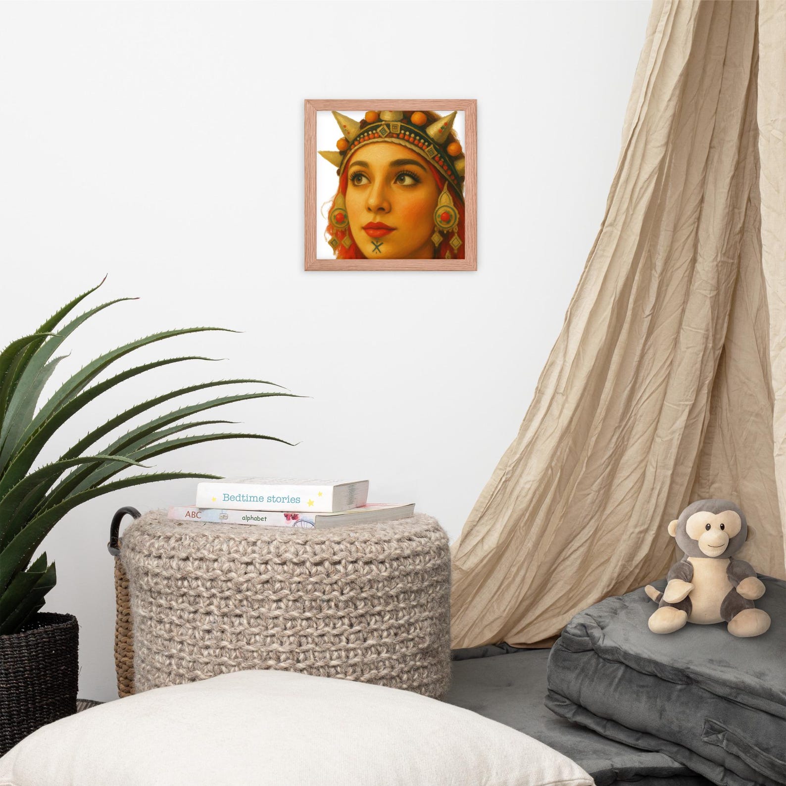 Amazigh Berber Framed Cultural Portrait Poster Premium Matte Wall Art