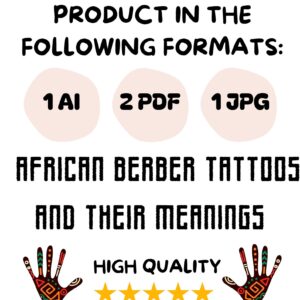 Berber Amazigh Kabyle Tattoo Symbols Digital Download Designs
