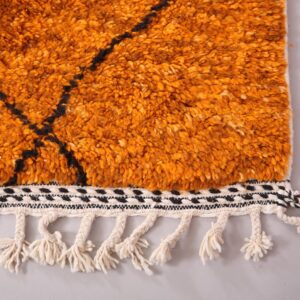 Custom Amazigh Berber Wool Rug Handmade Geometric Living Room Decor