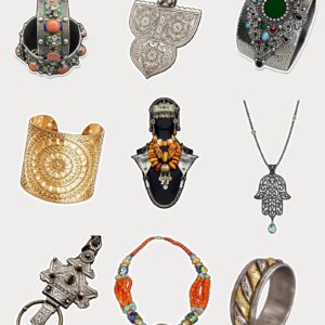 Amazigh Berber Jewelry Stickers Silver PNG Digital Download