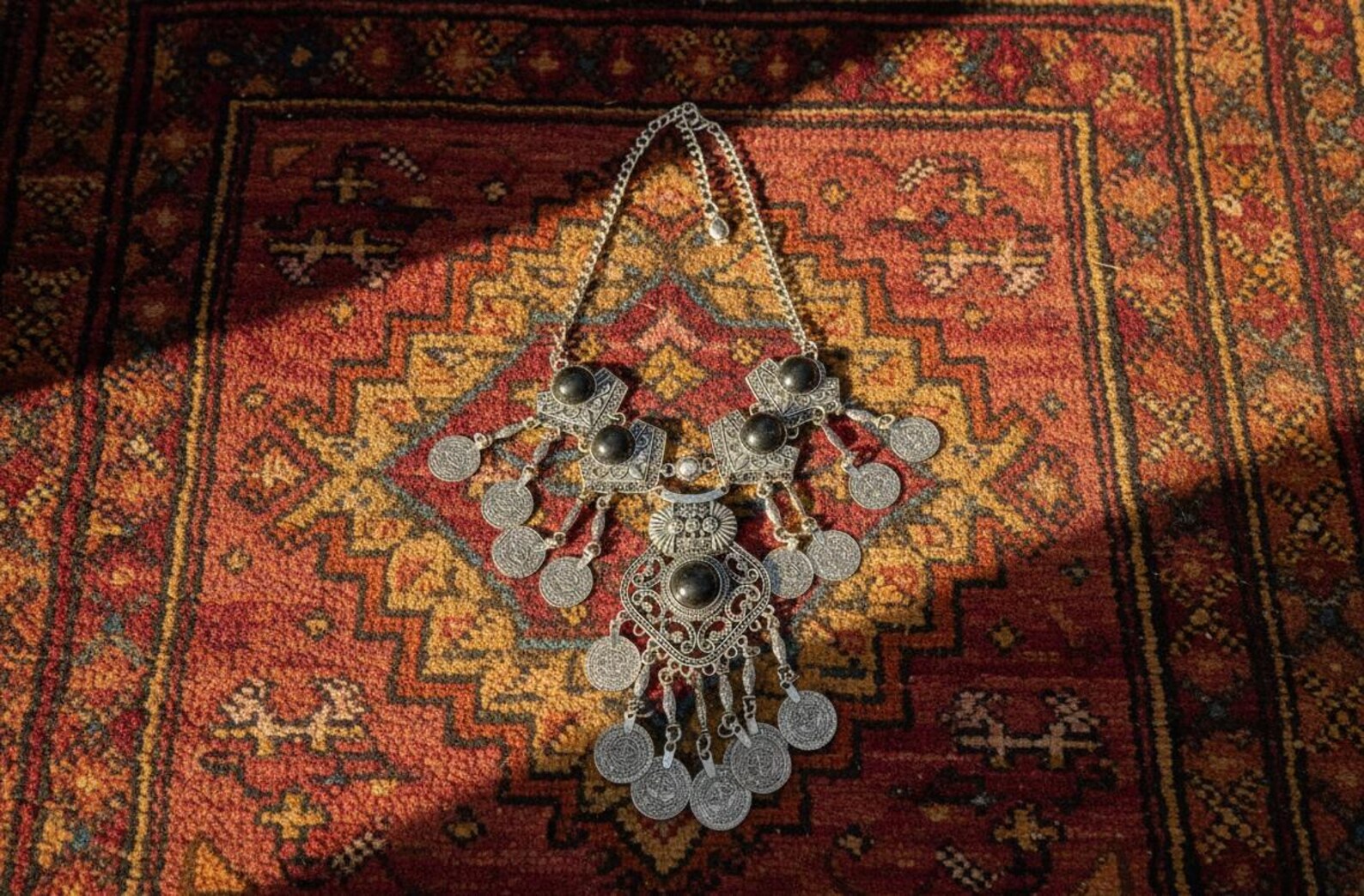 Amazigh Berber Traditional Heritage Statement Necklace Wedding Jewelry