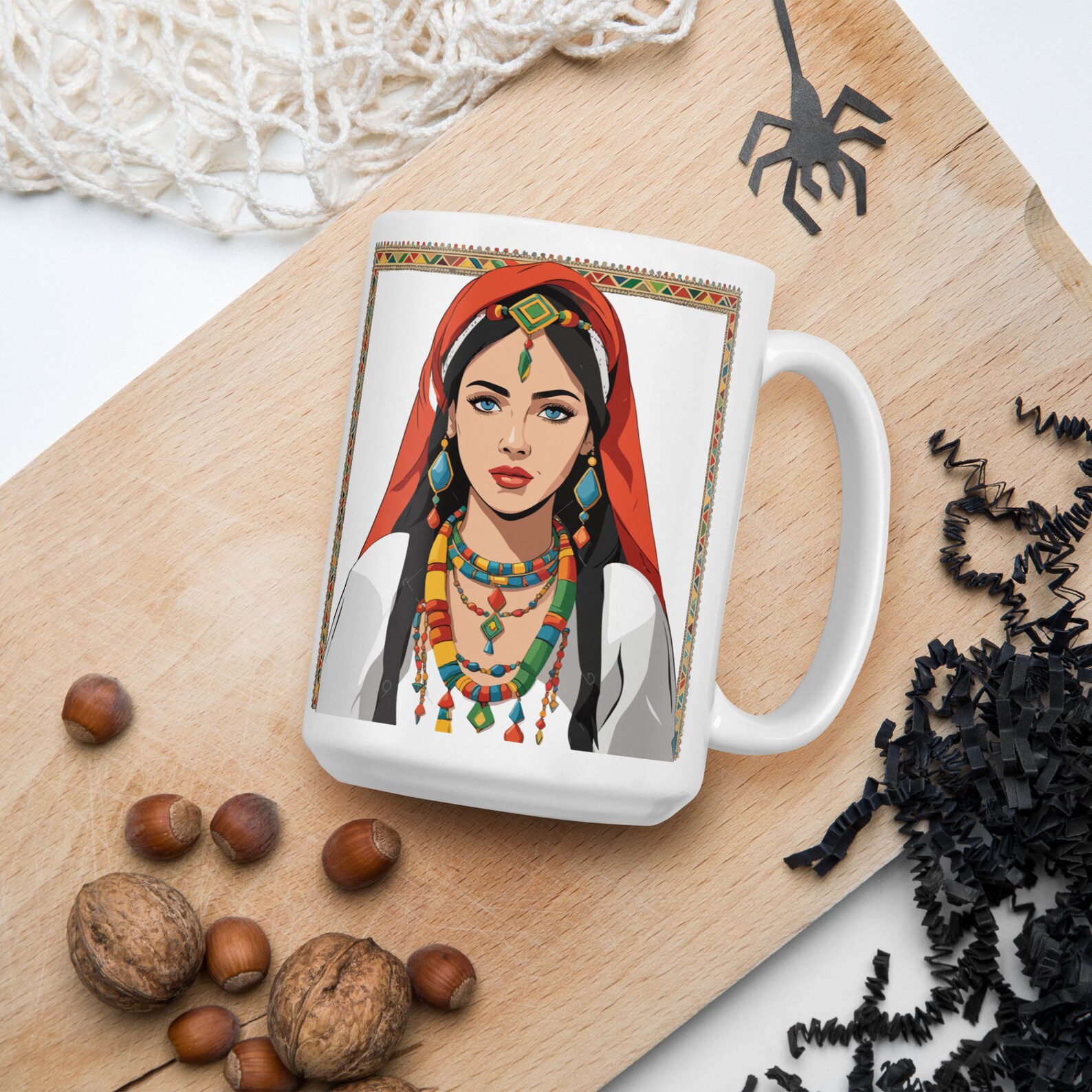 Amazigh Berber Tifinagh Motifs Kabyle Culture Symbol Mug