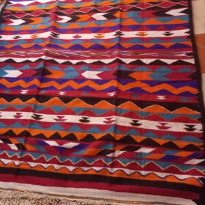Amazigh Berber Vintage Handmade Wool Rug Traditional Tribal Carpet