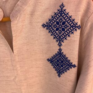Amazigh Loulan Tunic with Elegant Embroidery for Men