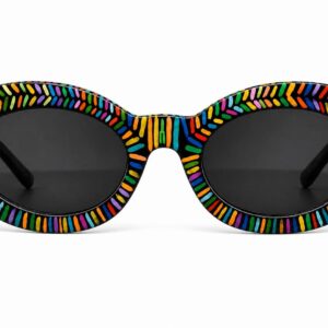 Amazigh Tamazgha Hand Painted Geometric Sunglasses Wall Art