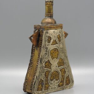 Antique Berber Amazigh Amulet Flask Necklace Islamic Talismanic Metalwork