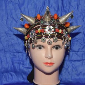 Amazigh Berber Asni Crown Tiara Head Jewelry Set with Earrings