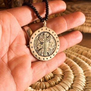 Amazigh Yaz Symbol Necklace Tuareg Inspired Gift Design