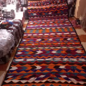 Amazigh Berber Vintage Handmade Wool Rug Traditional Tribal Carpet