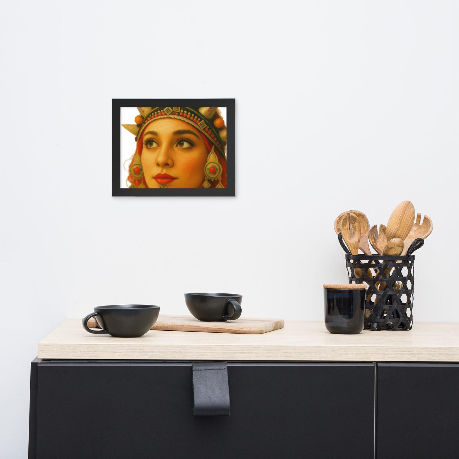 Amazigh Berber Framed Cultural Portrait Poster Premium Matte Wall Art
