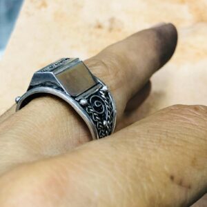 Berber Tuareg Artisanat Silver Ring with Amazigh Tribal Style