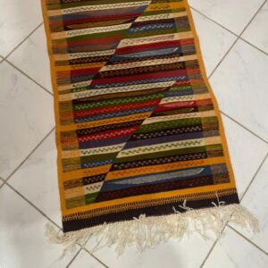 Amazigh Akhnif Berber Handmade Wool Accent Rug for Home Decor
