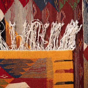 Amazigh Taznakht Handwoven Patchwork Artistic Berber Wool Rug