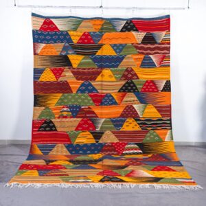 Amazigh Taznakht Colorful Geometric Tribal Berber Area Rug